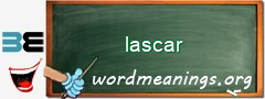 WordMeaning blackboard for lascar